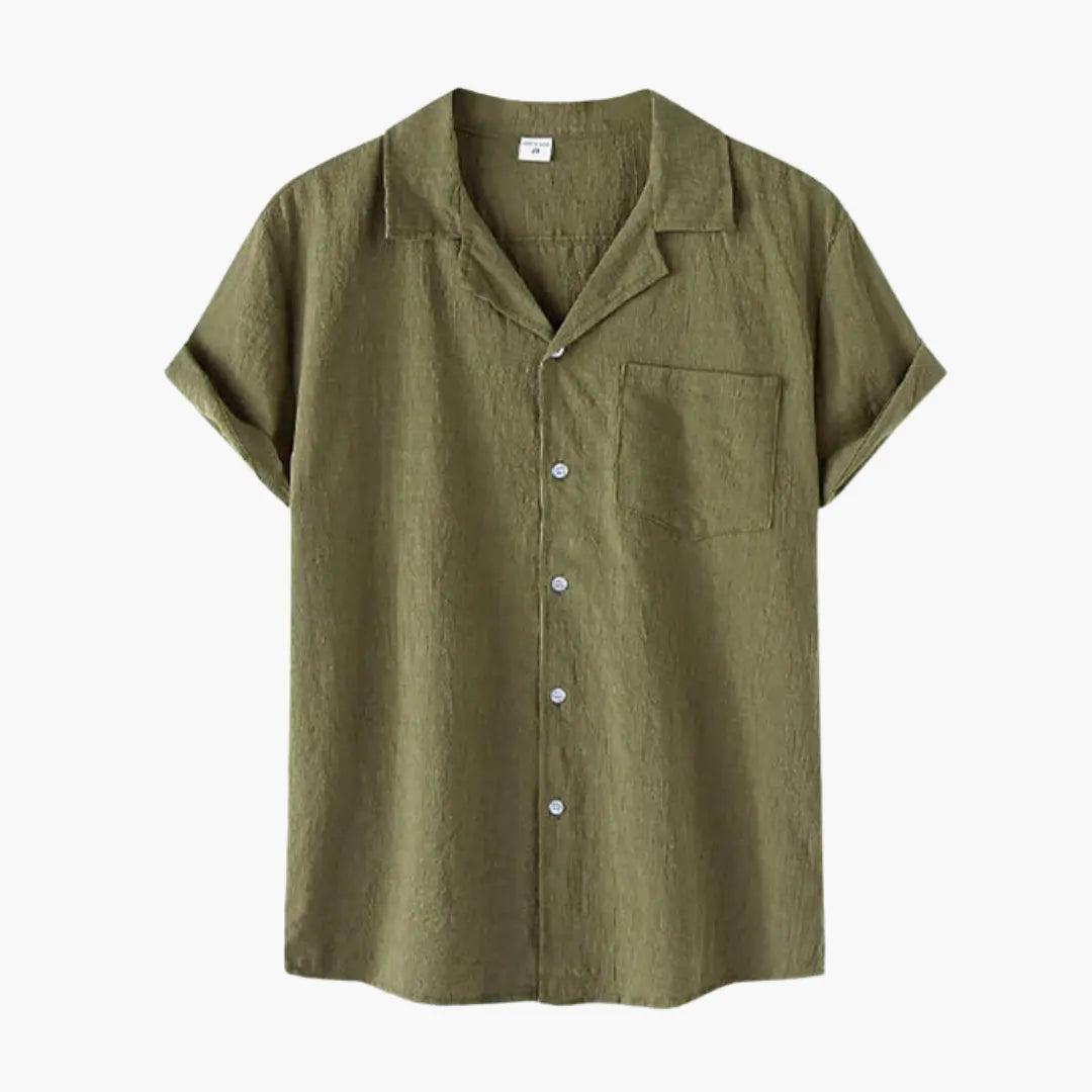 Camisa Masculina Manga Curta Cuban