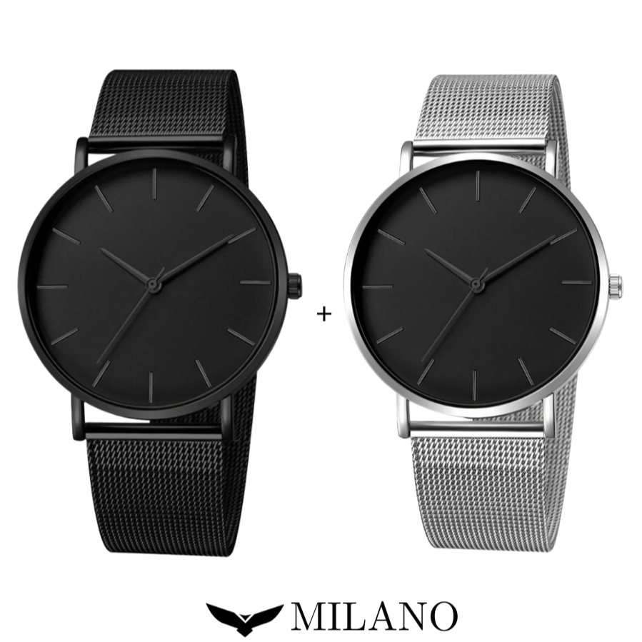 Titanium Minimal - Kit Com 2 Relógios