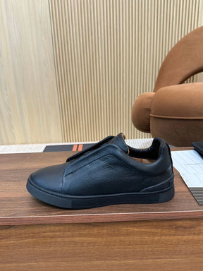 Tenis Zegna Triple Stitch Couro