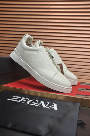 Tenis Zegna Triple Stitch Couro