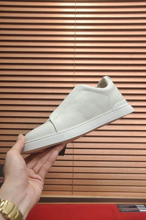 Tenis Zegna Triple Stitch Couro