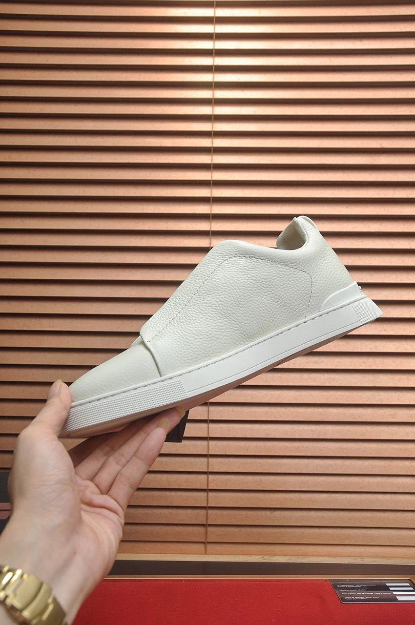 Tenis Zegna Triple Stitch Couro