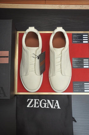 Tenis Zegna Triple Stitch Couro