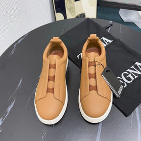 Tenis Zegna Triple Stitch Couro