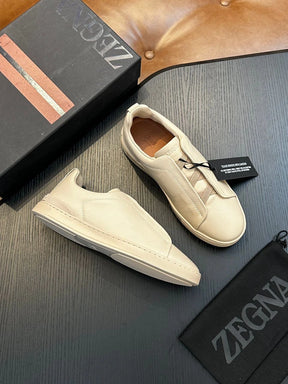 Tenis Zegna Triple Stitch Couro